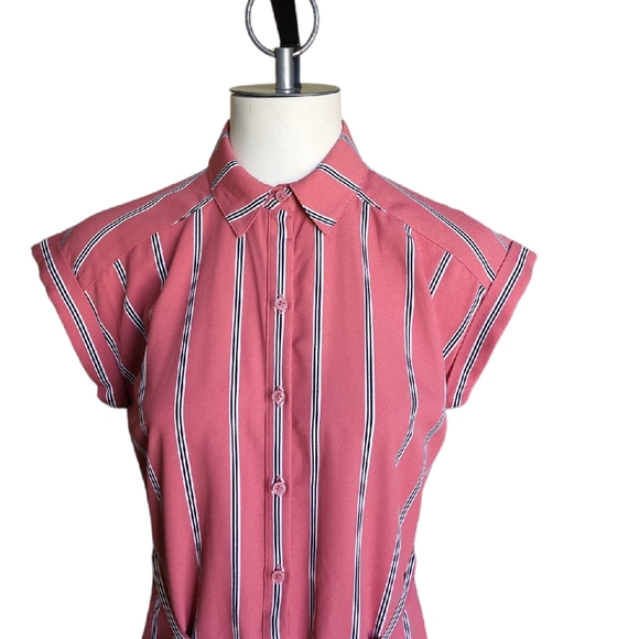 NWOT Express Striped Shirt Style Dress Size XS - Picture 4 of 6